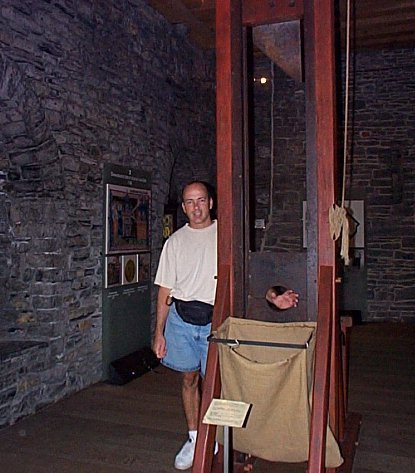 Guillotine au musée du Chateau des Comtes de Flandre