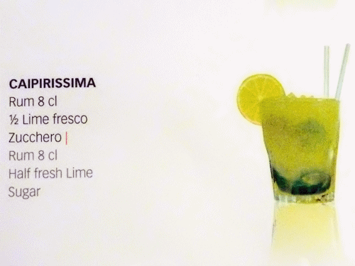 Cocktails inclus dans le forfait