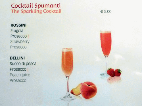 Cocktails inclus dans le forfait