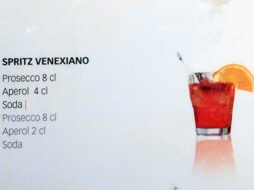 Cocktails inclus dans le forfait