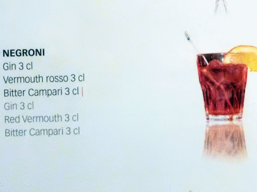 Cocktails inclus dans le forfait