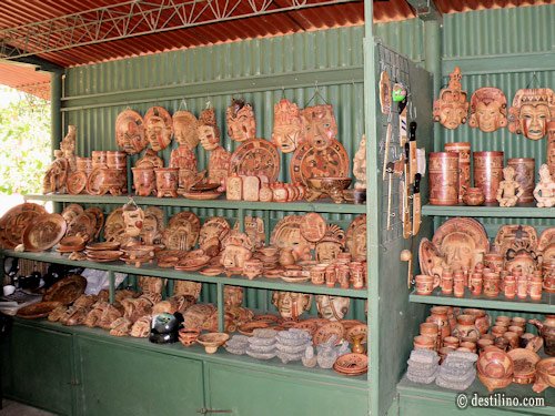 Parque Joya de Ceren Boutique d'artisanat à la sortie du site  