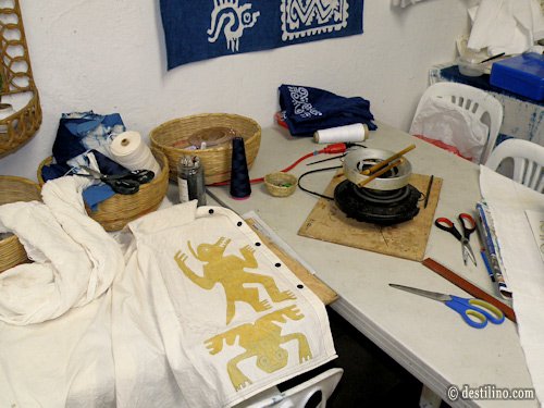 Musée archéologique Casa Blanca Cire utilisée pour les dessins  