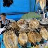 Port de Libertad. Ventes de poissons séchés 