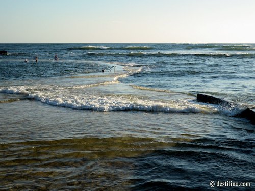 Plage de l'hôtel Marée haute Piscine « Agua Salada » 
