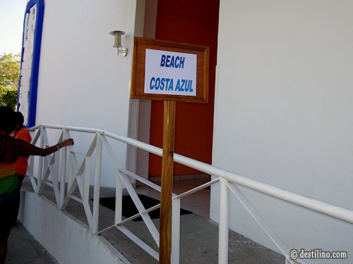Point d'embarquement pour la plage à 30 min de route 