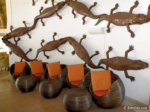 Jolies décorations au bar « Gran Akan » 