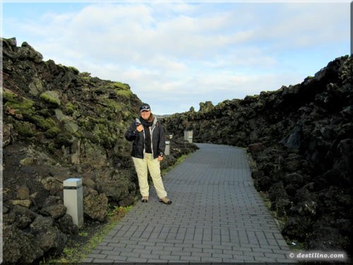 Le chemin vers le Blue Lagoon