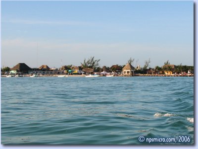 Secteur est de Isla Holbox, village