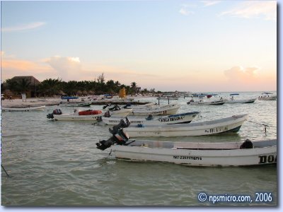 Bateaux — Coucher du soleil