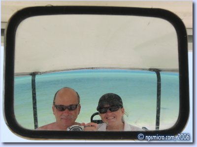 Nous deux en golf cart