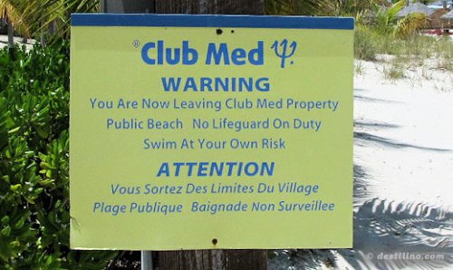 Plage publique, non surveillé