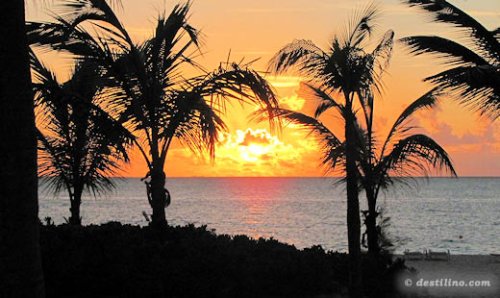 Magnifique coucher de soleil à l'hôtel