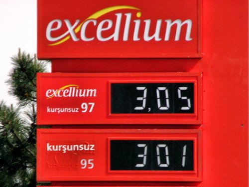 Très dispendieux l'essence en Turquie