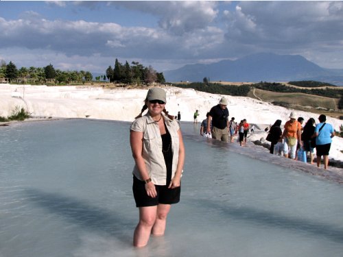 Bain de pieds dans l'eau chaude